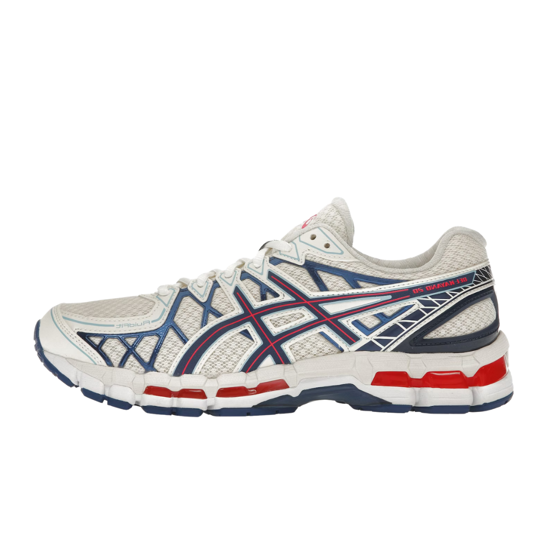 ASICS Gel-Kayano 20 Cream Blue Red 