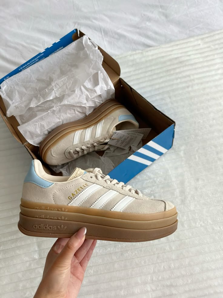 Adidas Gazelle Bold Wonder White Clear Sky
