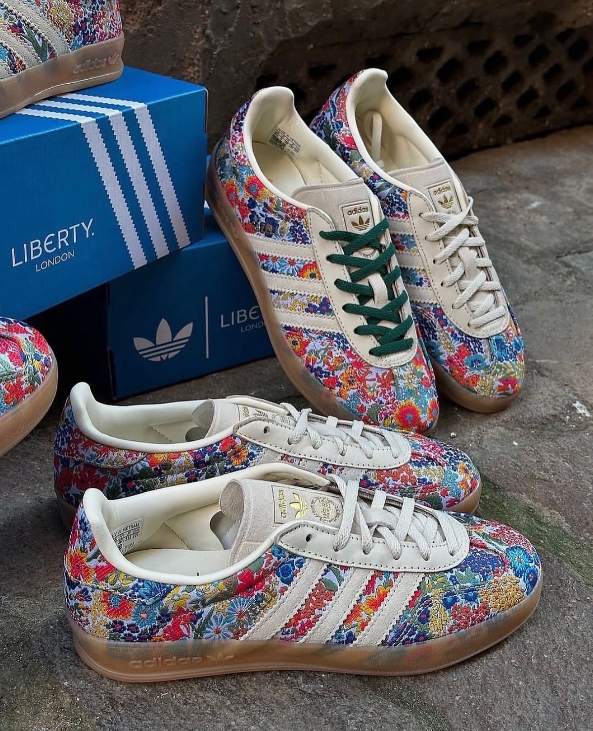 Adidas Gazelle Indoor Liberty London Floral Embroidery
