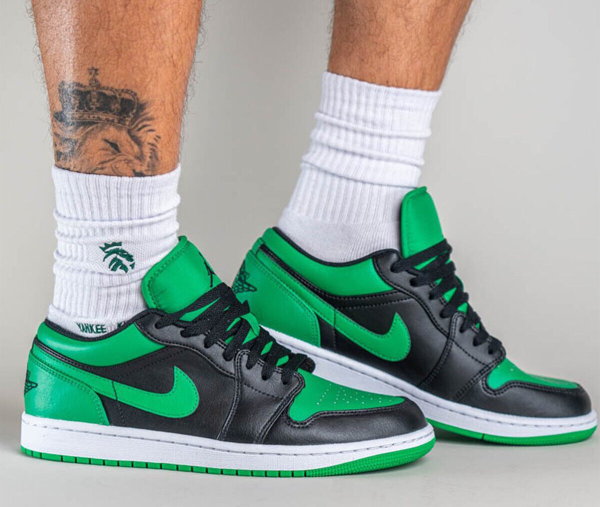 Air Jordan 1 Low Lucky Green 553558-065 / 553560-065