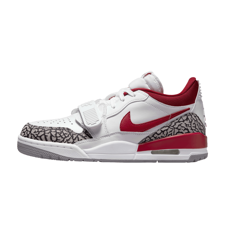 Jordan Legacy 312 Low White Cement Gym Red