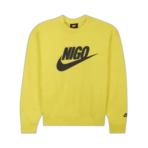 Nike x Nigo NRG Fleece Crew Sweatshirt Yellow
