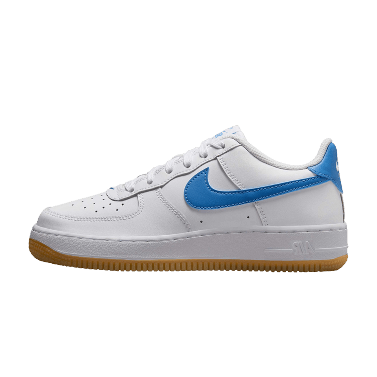 Nike Air Force 1 Low White Gum Light Brown Blue Beyond (GS)