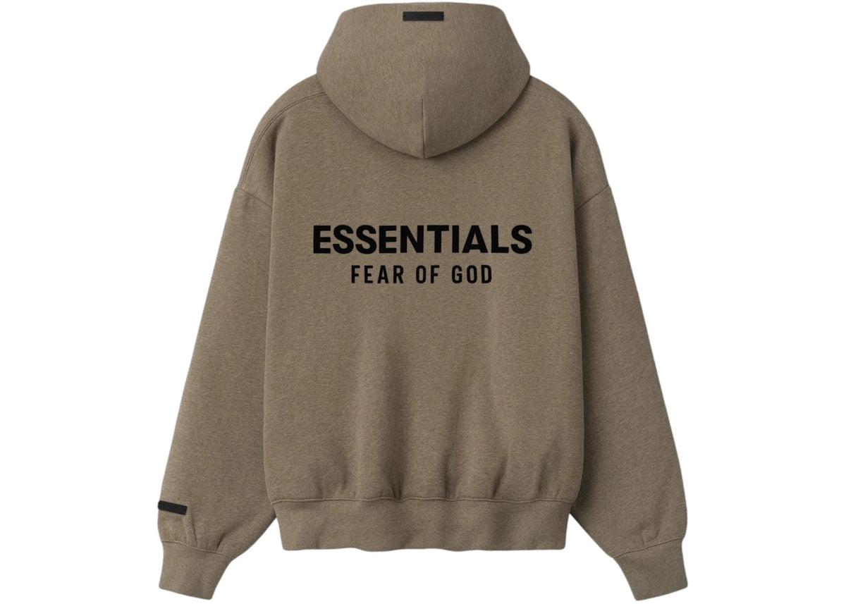 Fear of God Essentials Classic Zip-Up Hoodie (SS26) Homestead Heather