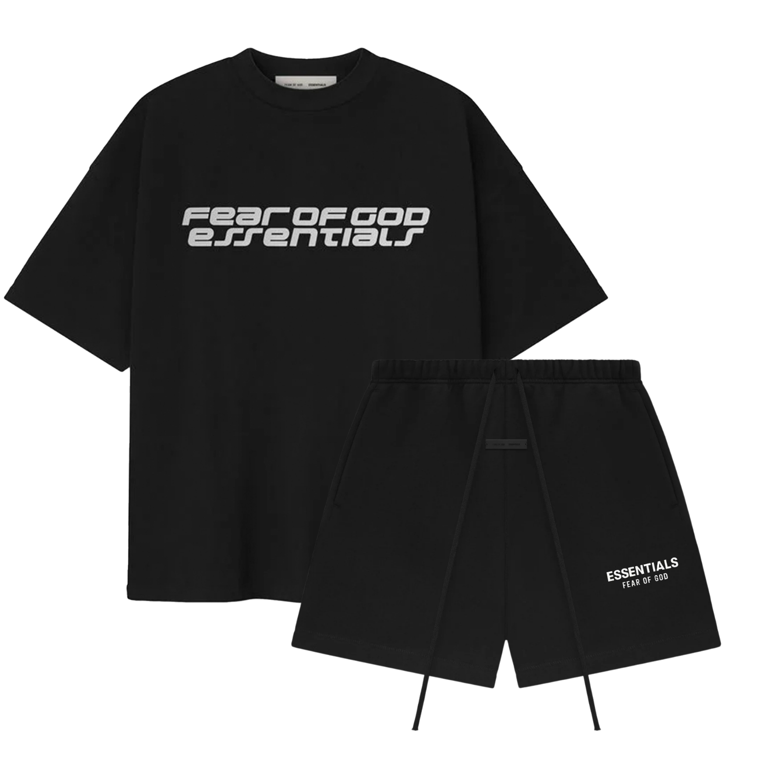 Fear of God Essentials 90s Vintage Black + Shorts