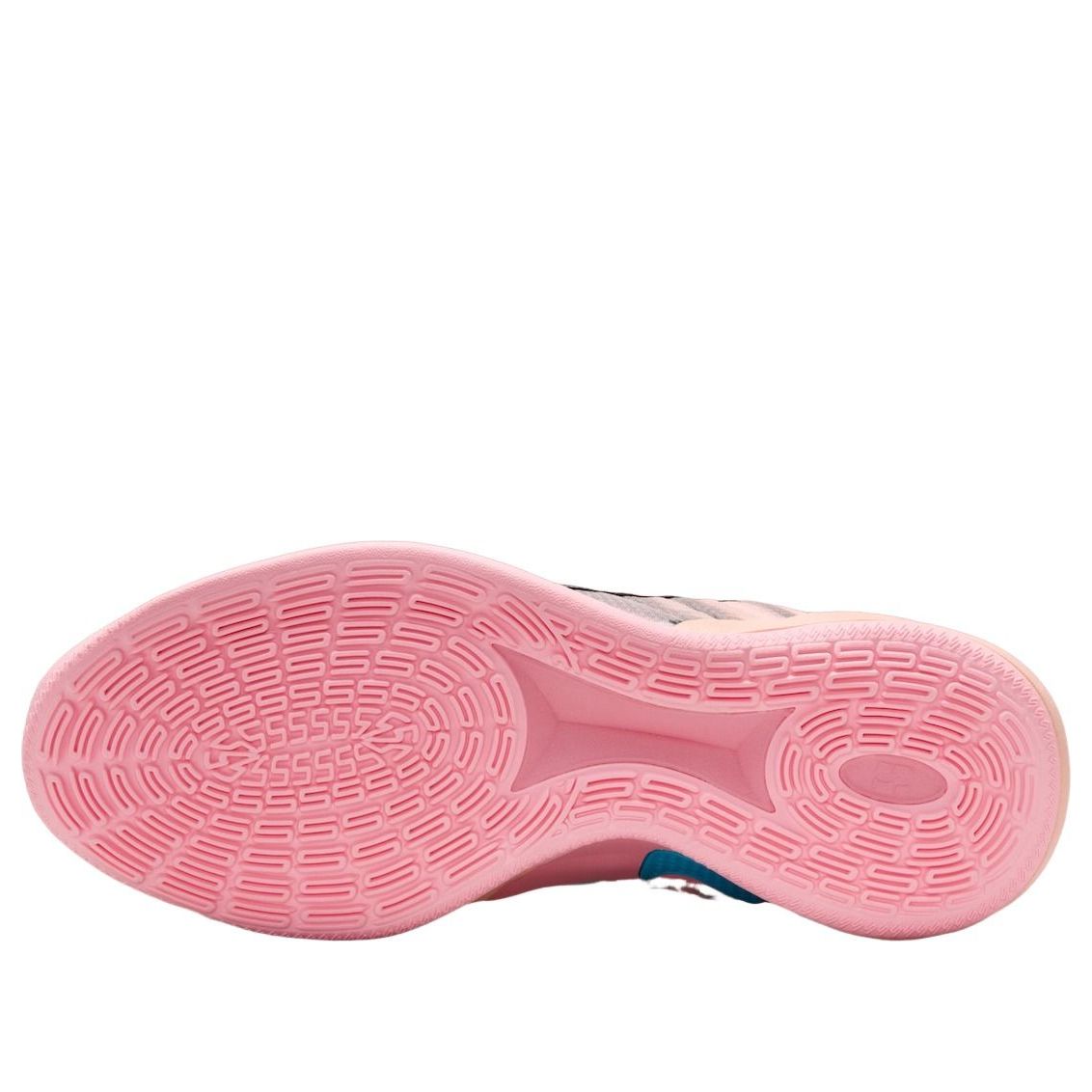 Nike Sabrina 3 Twin zoolprofiel met roze textuurpatroon en blauw accent