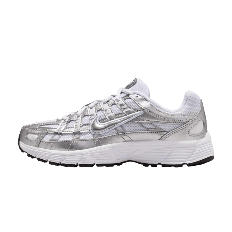 Nike P-6000 White Metallic Silver (GS)