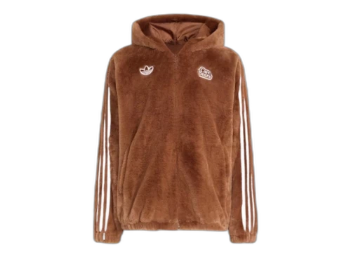 adidas x Care Bears Fur Jacket Preloved Brown