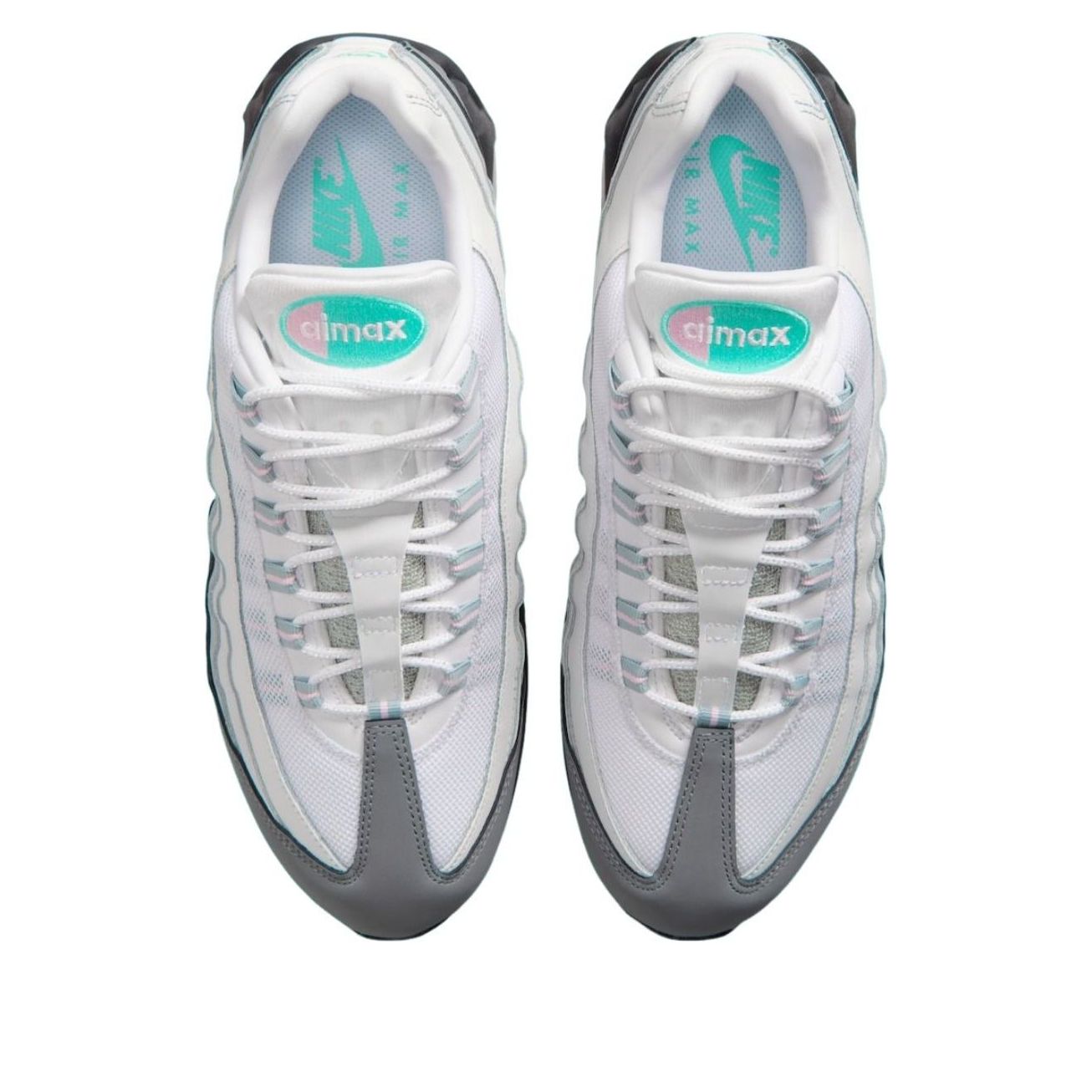 Nike Air Max 95 Big Bubble White Hyper Turquoise Pink Foam