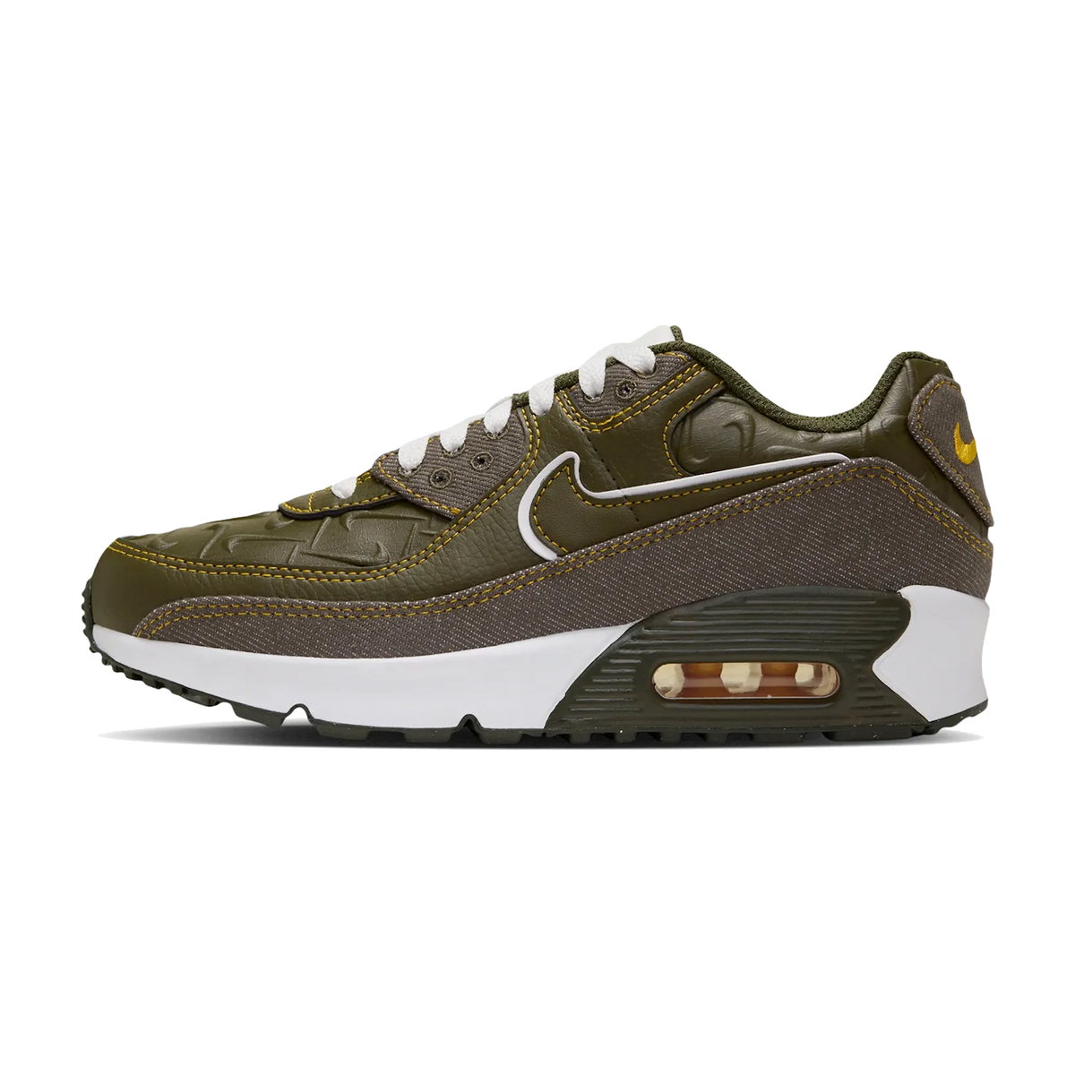 Nike Air Max 90 Cargo Khaki Yellow Ochre (GS)