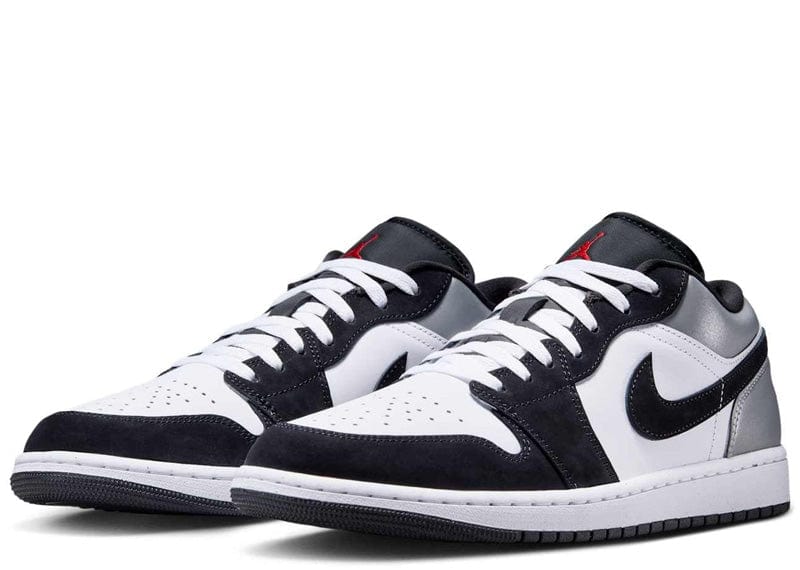 Jordan 1 Low SE White Fire Red Black Matte Silver