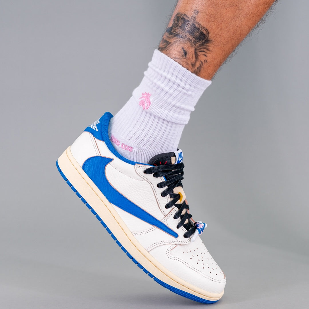 Jordan 1 Retro Low OG SP Fragment x Travis Scott Sail Military Blue