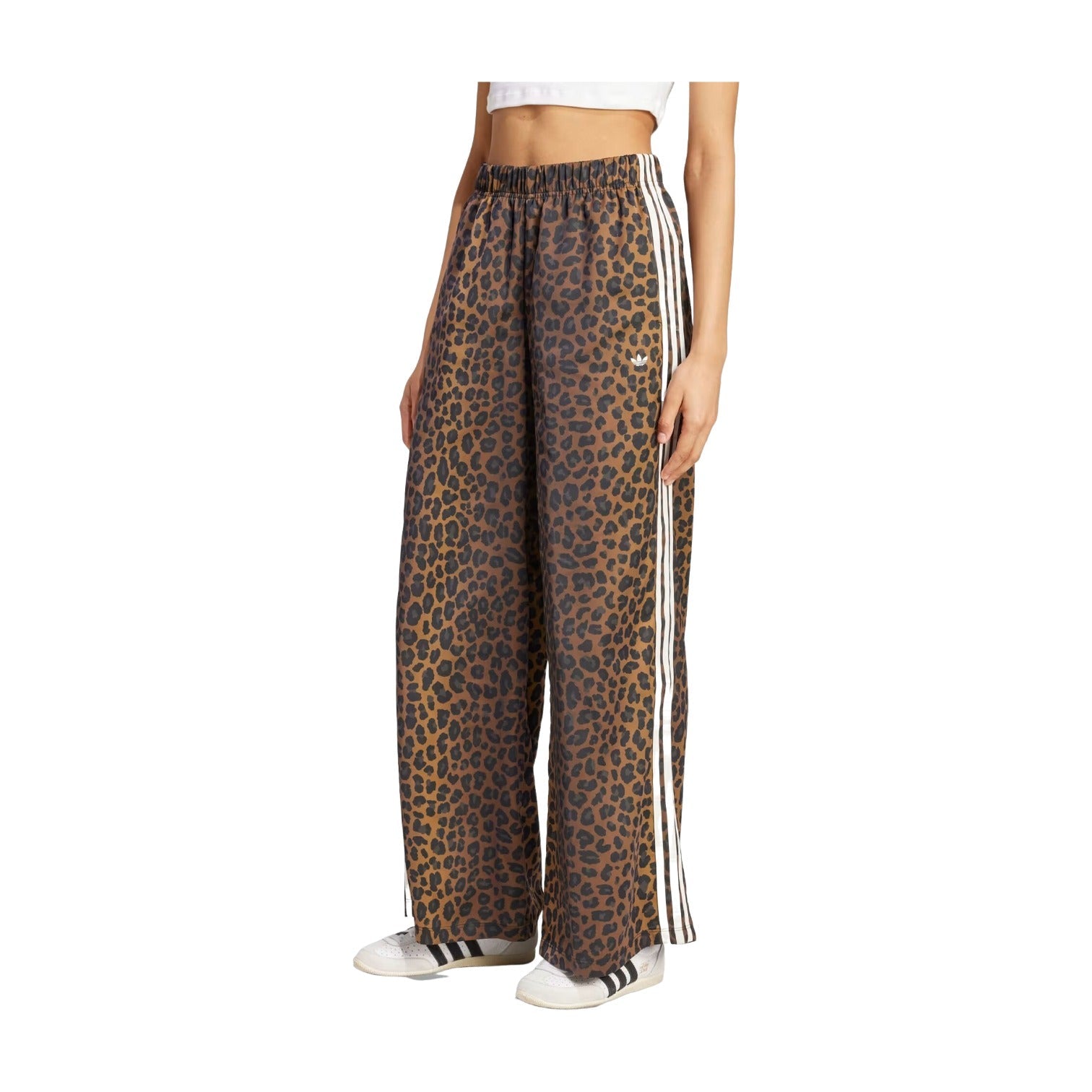 adidas Women's Originals Wide Leg Satin Joggers Bronze Strata