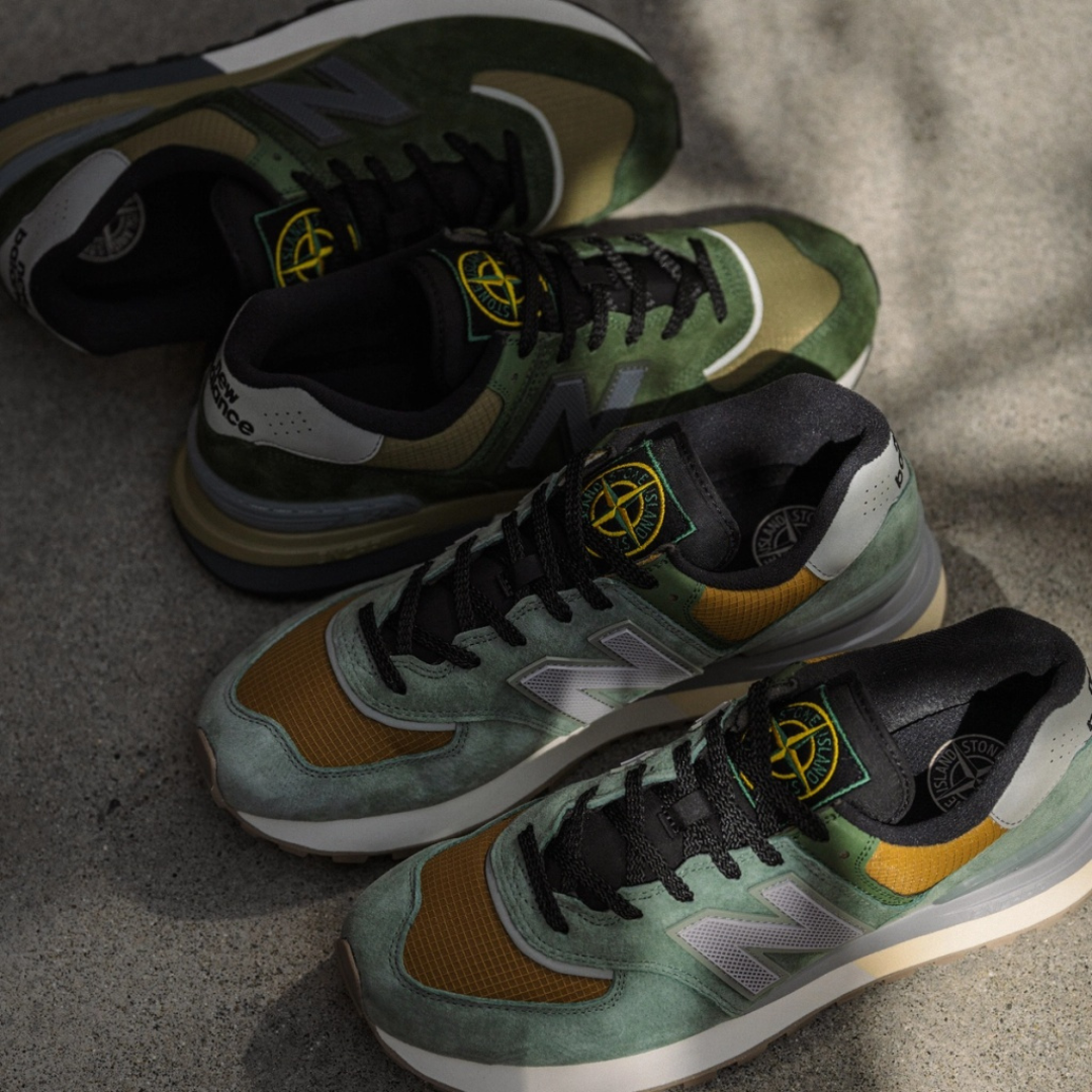 New Balance 574 X Stone Island Legacy Dark Green