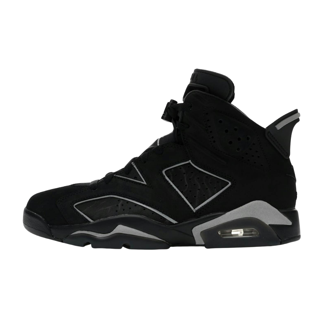 Nike Air Max TL 2.5 'Dark Smoke Grey', zijaanzicht met zwart suède, grijze Air-zool en contrasterende panelen