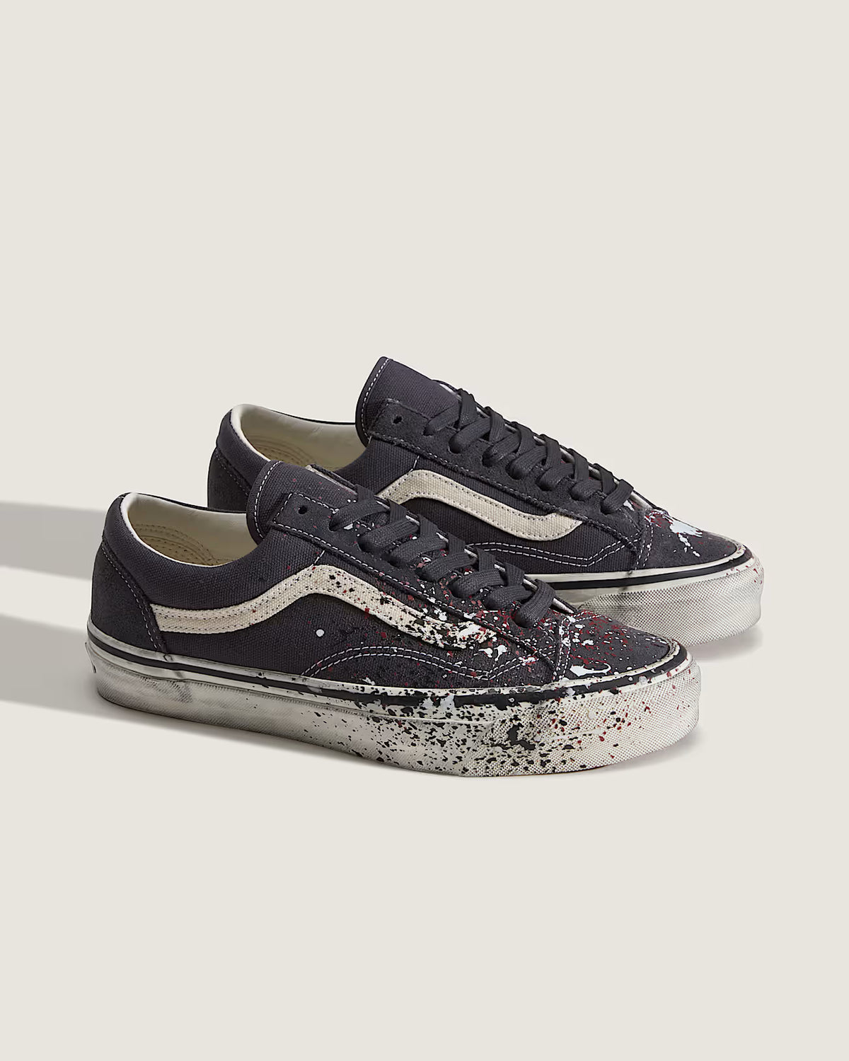 Vans Premium Old Skool 36 Paint Splatter Charcoal Grey