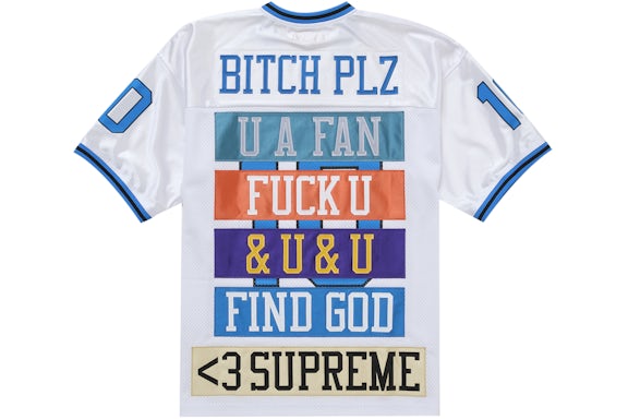 Supreme Find God Football Jersey White