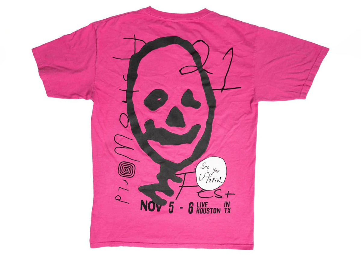 Travis Scott Other Side T-shirt Pink