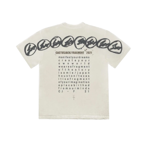 Travis Scott Cactus Jack For Fragment Manifest T-shirt
