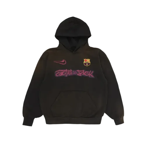 Travis Scott x Nike x FC Barcelona Spray Logo Hoodie
