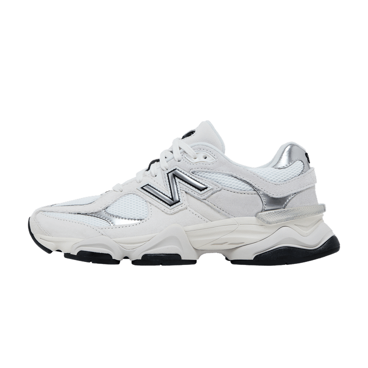 New Balance 9060 White Black Metallic Silver