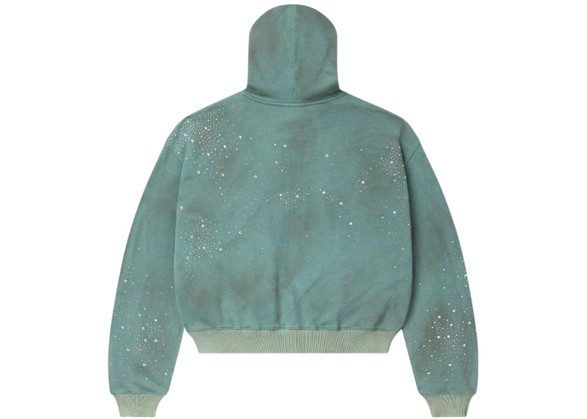 Vale Forever Bank Zip Up Hoodie Dark Mint