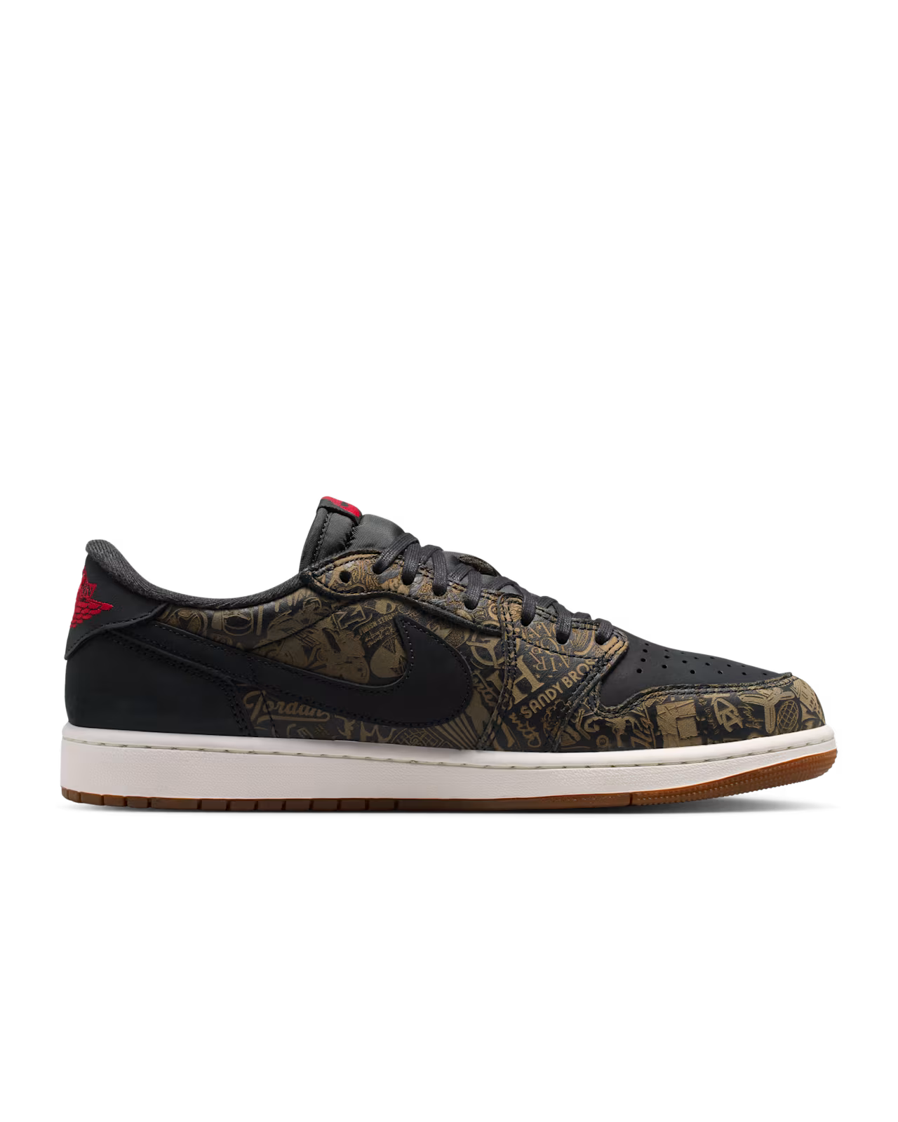 Jordan 1 Retro Low OG Laser Black University Red