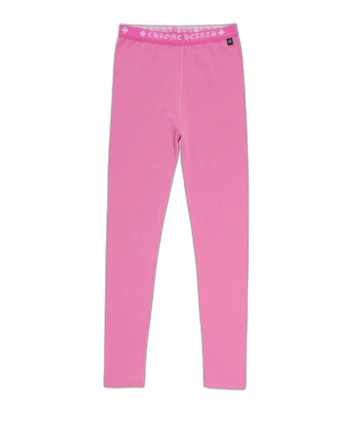 Chrome Hearts Logo Leggings Pink