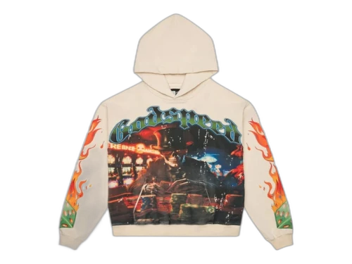 Godspeed Life's A Gamble Hoodie Bone