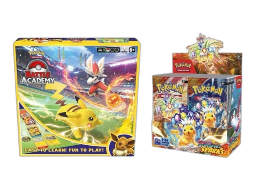 Pokémon Scarlet & Violet Surging Sparks Booster Display Box & Battle Academy Bundle