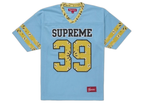 Supreme Bandana Football Jersey Blue