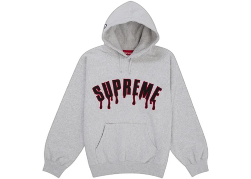 Supreme Ghostface Arc Hooded Sweatshirt Ash Grey