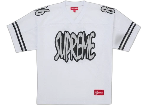 Supreme Reflective Football Jersey White