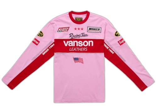 Supreme Vanson Leathers L/S Top Pink
