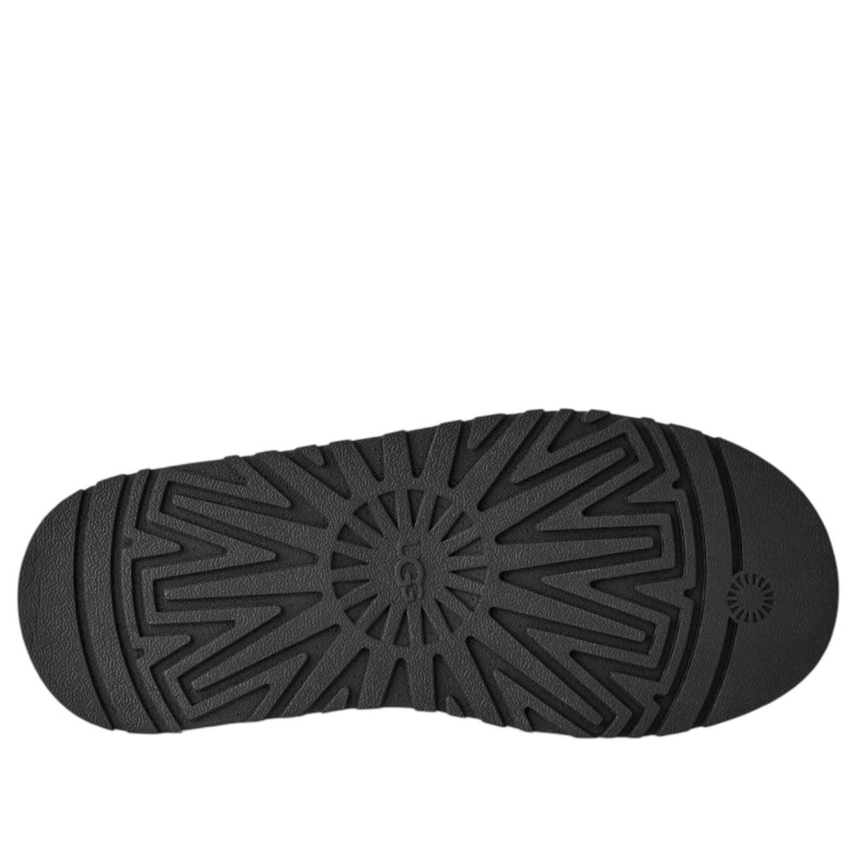 UGG Tazz II Slipper Black zoolprofiel met geometrisch patroon en gegroefd textuur voor grip