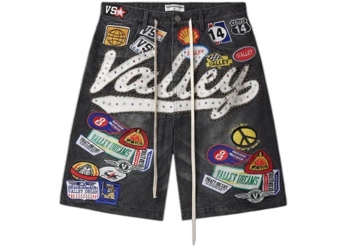 Vale Forever Black 1980's Jorts Black/Wash