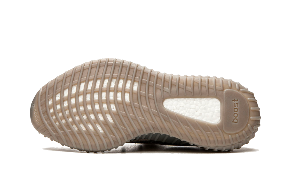 Sole view of Adidas Yeezy Boost 350 V2 Beluga Reflective sneaker showcasing durable rubber outsole with Boost cushioning technology, designed for comfort and traction.